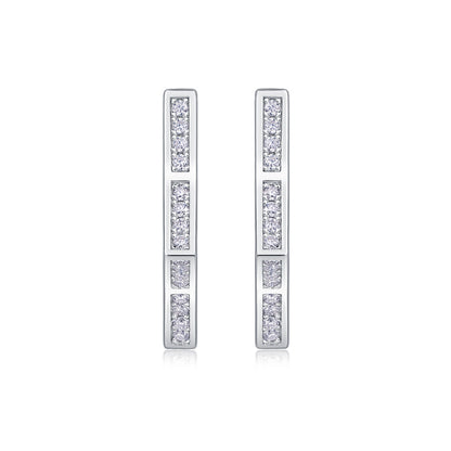 S925 Galaxy Wandering Earrings Moissanite New Hoop Earrings