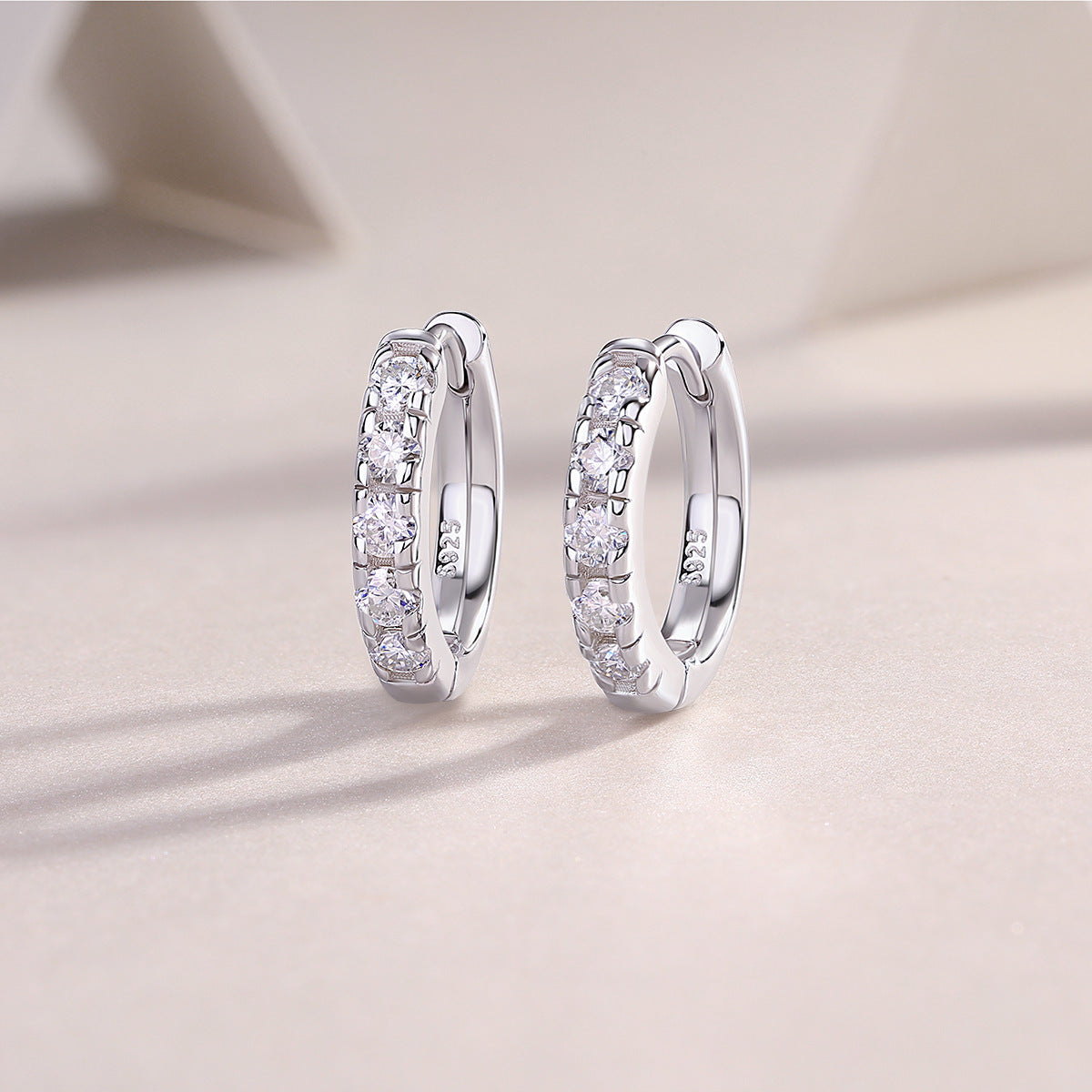925 Silver Earrings Moissanite Ear Ring