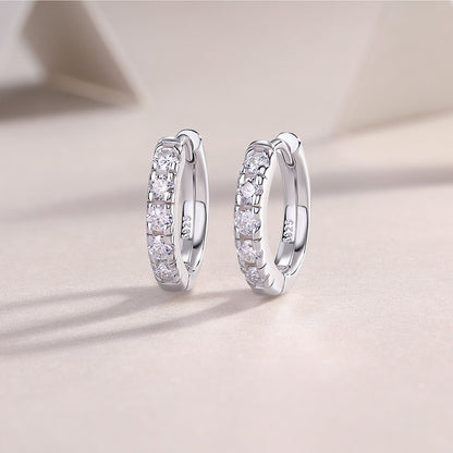 925 Silver Earrings Moissanite Ear Ring