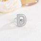 New 26 English letter rings fashionable chubby balloon letter rings with adjustable opening for women