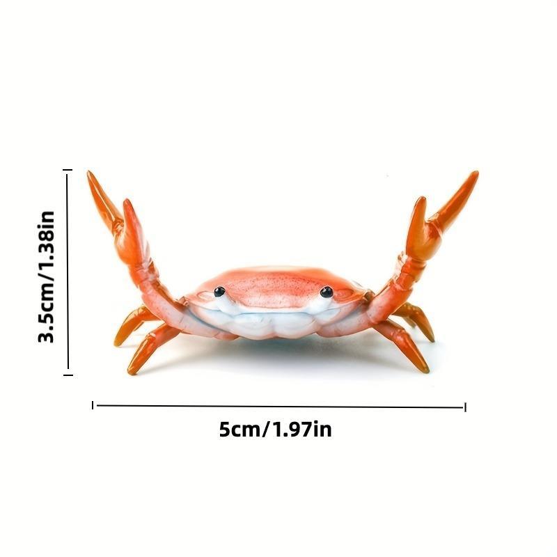 Realistic Crab Shaped Pen Holder, 1 Count Creative Cute Desktop Pen Stand, Decorative Desk Ornament for Office and Home, Desk Accessories, Summer Gifts, Office Stationery Supplies, Room Decor, Fall Decor, Birthday Gifts