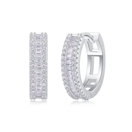 Elegant Niche Light Luxury S925 Hoop Earrings for Women Non-Fading
