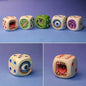 Halloween Demon Dice Toy Desktop Resin Crafts Micro Landscape Ornaments Atmosphere Gift