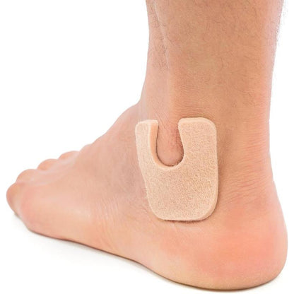 U-Shaped Felt Callus Pads | Protect Calluses from Rubbing on Shoes | Reduce Foot and Heel Pain | Pack of 24 | 1/8" Self-Stick Pedi Cushions