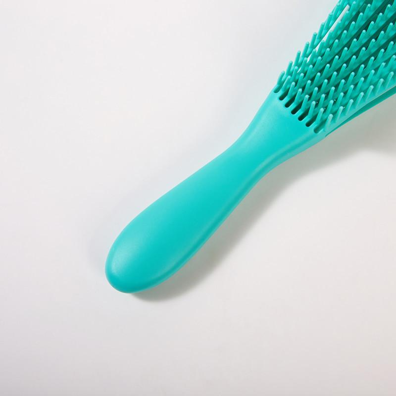 Eight-Claw Comb Hair Massage Straight Comb Shampoo and Smooth Hair Eight-Claw Vent Comb Tied-up Hair Modeling Big Curved Comb Haircare Heatless