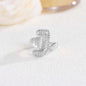 New 26 English letter rings fashionable chubby balloon letter rings with adjustable opening for women