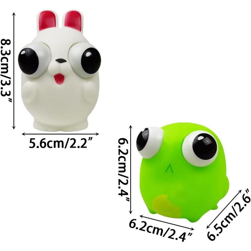 Pinkiwine 4 Pack Easter Squeeze Out Eyes Toys for Kids Boys Girls Toddlers Easter Basket Stuffers Gifts Party Favors