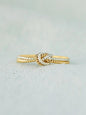 Women's Simple Knot Design Ring, Promise Ring Jewelry for Party, Daily, Trendy All-match & Exquisite Jewelry for Birthday Gift, for Fall