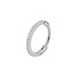 Titanium Triple Sided Micro Gem Hinged Nose Hoop Beauty Mark Jewelry