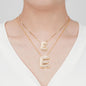 2 Pack Initial Necklace for Women & Girls, 14K Gold Plated Balloon Letter Pendant Necklace, Christmas Jewelry Gifts for Women Girls