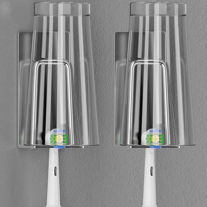 Electric Toothbrush Holders for Bathroom, GIAVGIAV Electric Toothbrush Organizer, Bathrooms Toothbrush Storage for Shower Space-Saving, Mirror Toothbrush Holder Wall Mounted, Stainless Steel 304