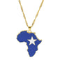 Hot selling creative world maps, national flags, necklaces, pendants,Women and men jewelry,tiktok shop