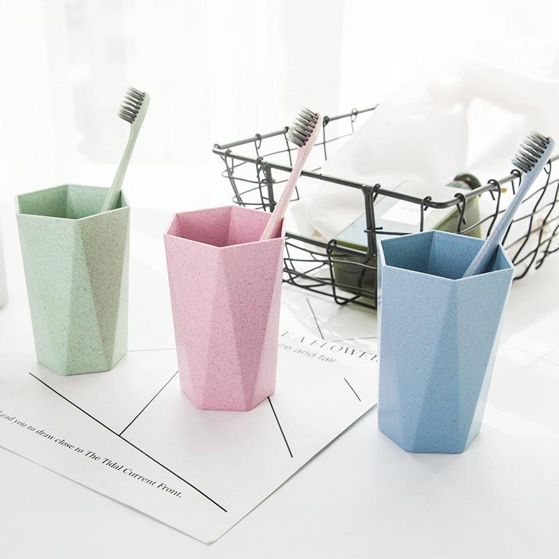 Instagram mouthwash cup, cute, simple, light luxury style, household plastic couple brushing cup, student dormitory transparent washing cup Tumbler