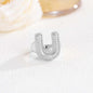 New 26 English letter rings fashionable chubby balloon letter rings with adjustable opening for women