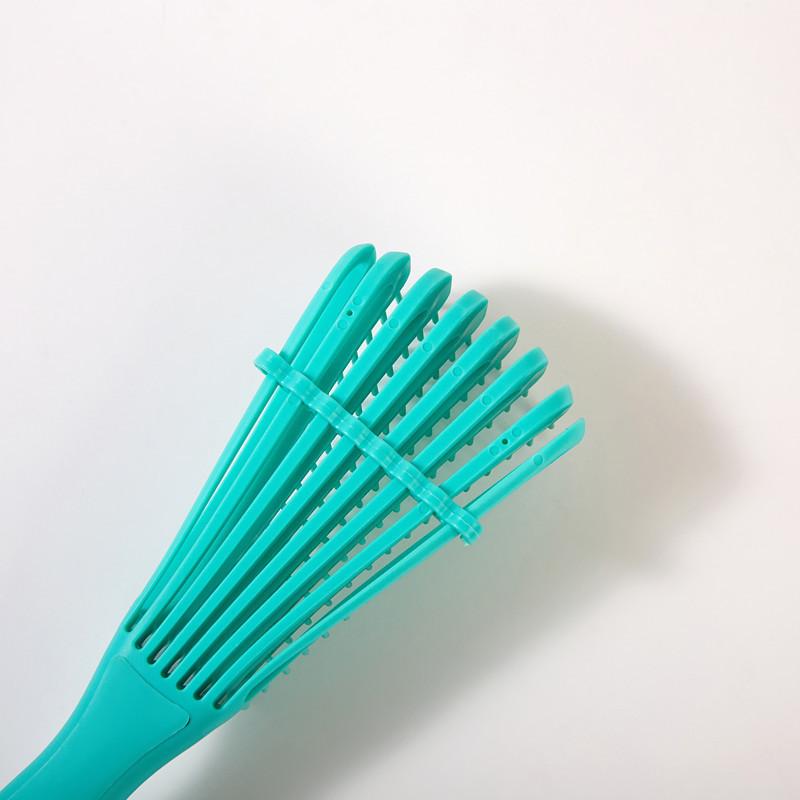 Eight-Claw Comb Hair Massage Straight Comb Shampoo and Smooth Hair Eight-Claw Vent Comb Tied-up Hair Modeling Big Curved Comb Haircare Heatless