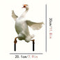 A Cute Goose Acrylic Garden Stake Lawn Bonsai Decoration Floor Outlet Flowerpot Embellishment Beautification Props