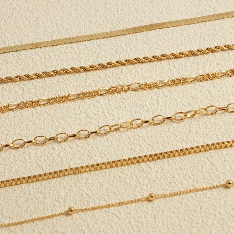 Anklets for Women 14K Real Gold Silver Plated Ankle Bracelets Trendy Waterproof Boho Anklets Set Adjustable Dainty Cute Diamond Beaded Heart Non Tarnish Summer Beach Jewelry Gift