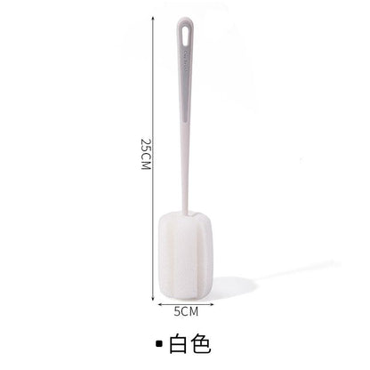 2pcs Cup brush, cup magic tool, water cup cleaning, long handle washing, bottle brush, no dead corners to remove tea stains, sponge small brush