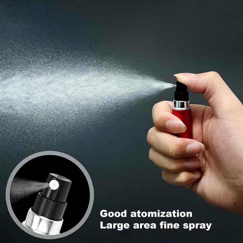 5ml refillable perfume atomizer travel, portable mini pocket Perfume Atomizer for travel accessories tin canister Organizer Bottle