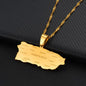 Hot selling creative world maps, national flags, necklaces, pendants,Women and men jewelry,tiktok shop