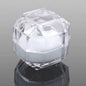 Flip Transparent Crystal Box Small Octagonal Rings Ear Studs Packing Box Acrylic Jewelry Accessories Jewellery Storage Box