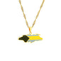 Hot selling creative world maps, national flags, necklaces, pendants,Women and men jewelry,tiktok shop