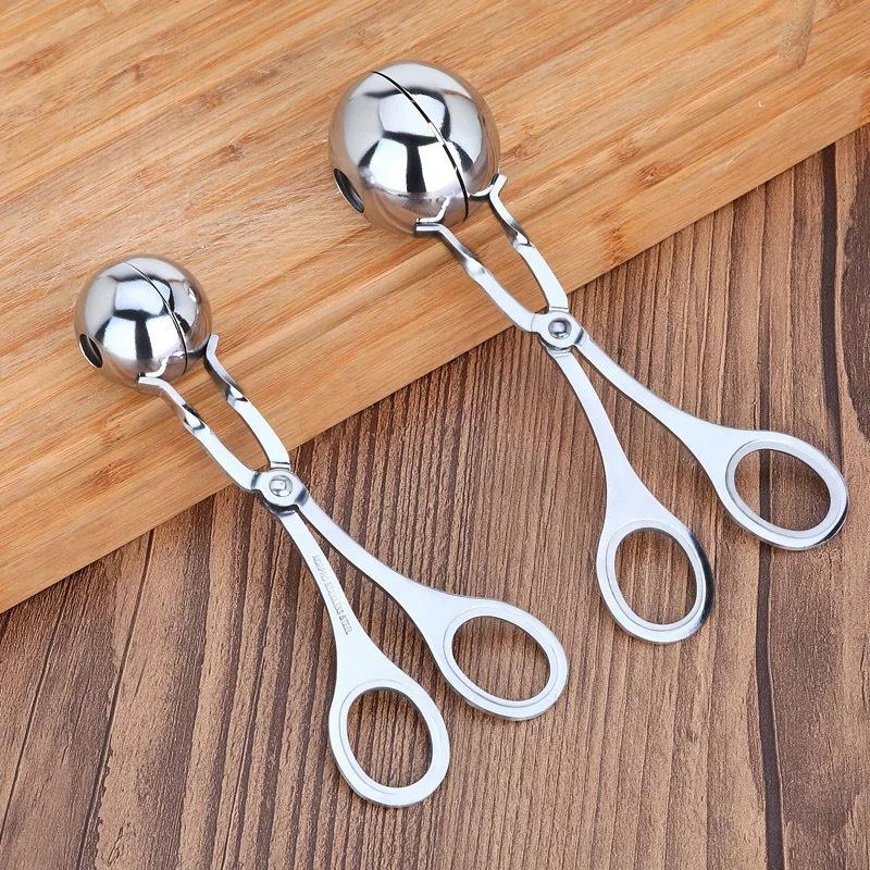 2pcs Stainless Steel Meatballs Maker TikTok Rice Ball Mold l Fried Pork Balls Household Tools Meatball Clip