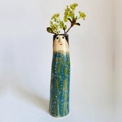 Bohemian Face Family Vase Dried Flower Handmade Vase Home Resin Craft Ornament