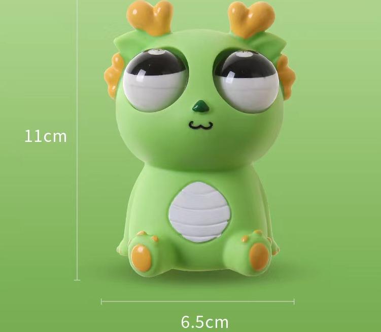 Blast Eye Dragon Squeezing Toy Decompression Toy Dragon Year Squeeze Stare Xlongren Doll Vent Blast Eye Dragon Toy Wholesale