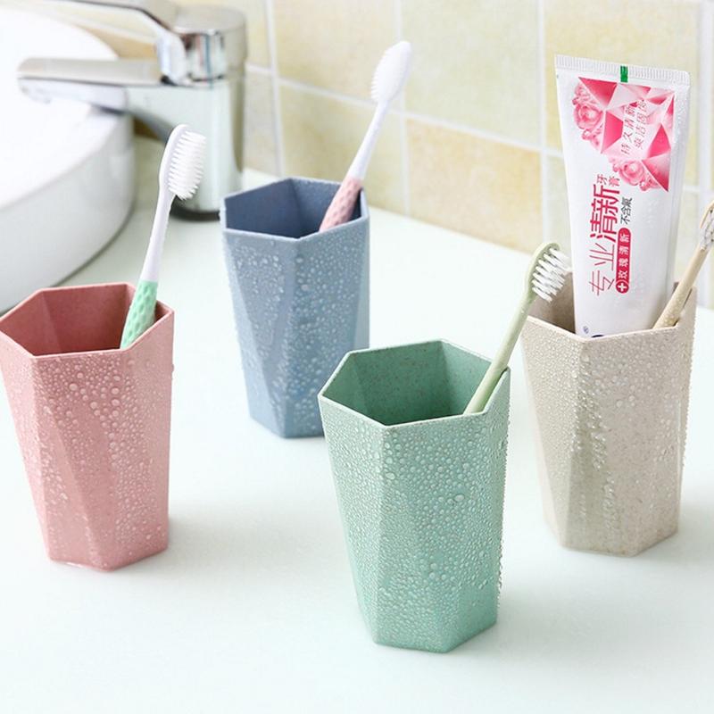 Instagram mouthwash cup, cute, simple, light luxury style, household plastic couple brushing cup, student dormitory transparent washing cup Tumbler