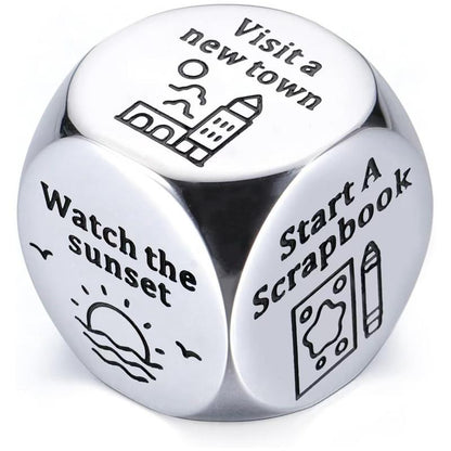 Anniversary for Him Her Date Night Ideas Dice Gifts for Boyfriend Girlfriend Wedding Gifts Couple Gifts 11th Anniversary Steel Gift for Wife Husband Birthday Valentines for Women Men