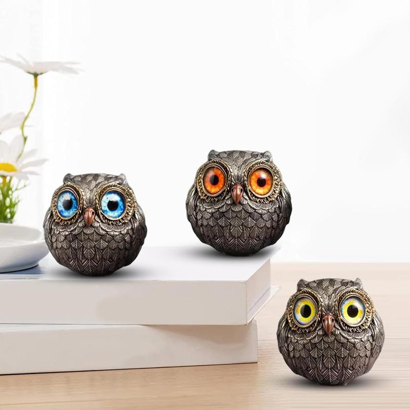 Owl Beads Pendant Owl Home Decoration Resin Craft Ornament