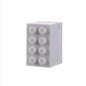 4PCs Building Blocks Shape Wall-Mounted Toothbrush Holder Bathroom Multifunctional U-Shaped Card Slot Toothbrush Draining Storage Rack
