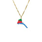 Hot selling creative world maps, national flags, necklaces, pendants,Women and men jewelry,tiktok shop