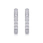 S925 Modern Guide Earrings Moissanite Hoop Earrings
