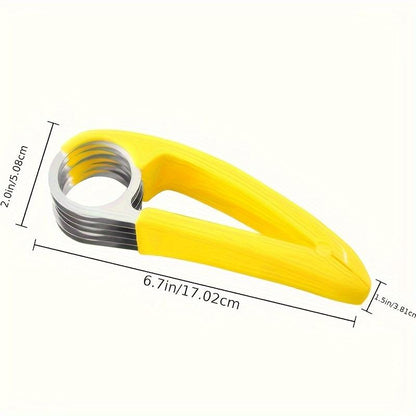 Stainless Steel Banana and Cucumber Slicer-Perfect for Barbecue and Outdoor Cooking, Food Safe Kitchen Gadgets