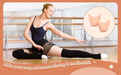 6 Pcs Toe Covers Toe Protectors for Women Silicone Toe Pouches Gel Pads Pointe Shoes Protectors Gel Sock Pads Ballet Dance Toe Caps with Breathable Hole for Ball of Foot Metatarsal(Beige)
