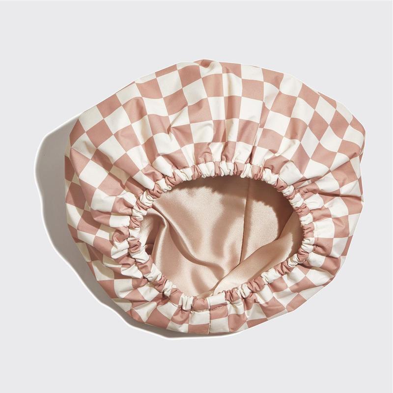Satin Cline luxury shower cap-offset Cover Adjustable Waterproof