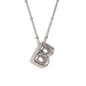 Letter Necklace Balloon Initial Necklaces for Women Girls Dainty Alphabet Pendant   Puffy Name Personalized Jewelry Gift Fashion Personality Jewelry For Girls Plated Gold Bubble Letter Necklace