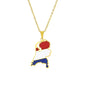 Hot selling creative world maps, national flags, necklaces, pendants,Women and men jewelry,tiktok shop