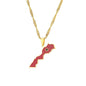 Hot selling creative world maps, national flags, necklaces, pendants,Women and men jewelry,tiktok shop