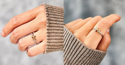 Inspirational Jewelry  Engraved Faith Hope Love Cubic Zirconia Cross Infinity Ring
