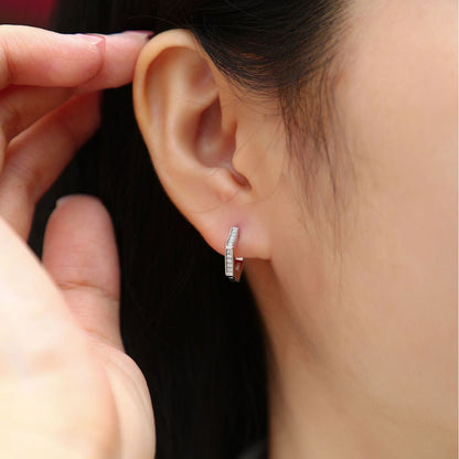 S925 Silver Mood Earrings Moissanite New Hoop Earrings