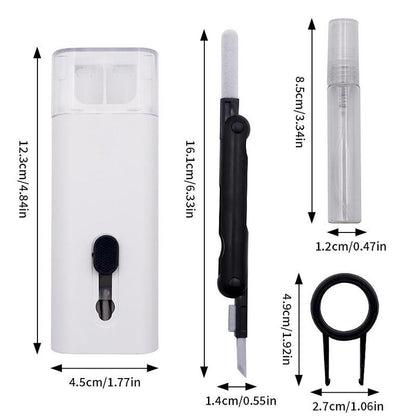 7-in-1 Keyboard Cleaning Tool, Multifunctional Dust Removal Brush for Phone, Earphone, Computer, Laptop, Watch, Camera, Lens