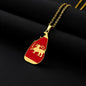 Hot selling creative world maps, national flags, necklaces, pendants,Women and men jewelry,tiktok shop