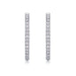S925 Radiant Light Earrings Moissanite Hoop Earrings