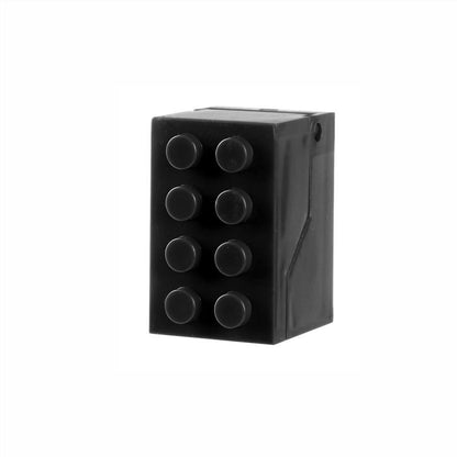 4PCs Building Blocks Shape Wall-Mounted Toothbrush Holder Bathroom Multifunctional U-Shaped Card Slot Toothbrush Draining Storage Rack