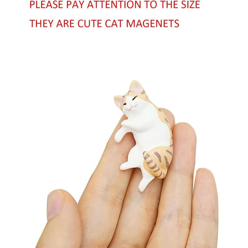 Cute 6 Pack Fun Cat Refrigerator Magnets Office Magnet Cute Magnets for Fridge 3D Cat Refrigerator Magnet Set 6 Pack,Decoration for Kitchen,House,Office,Whiteboard the original paige poster