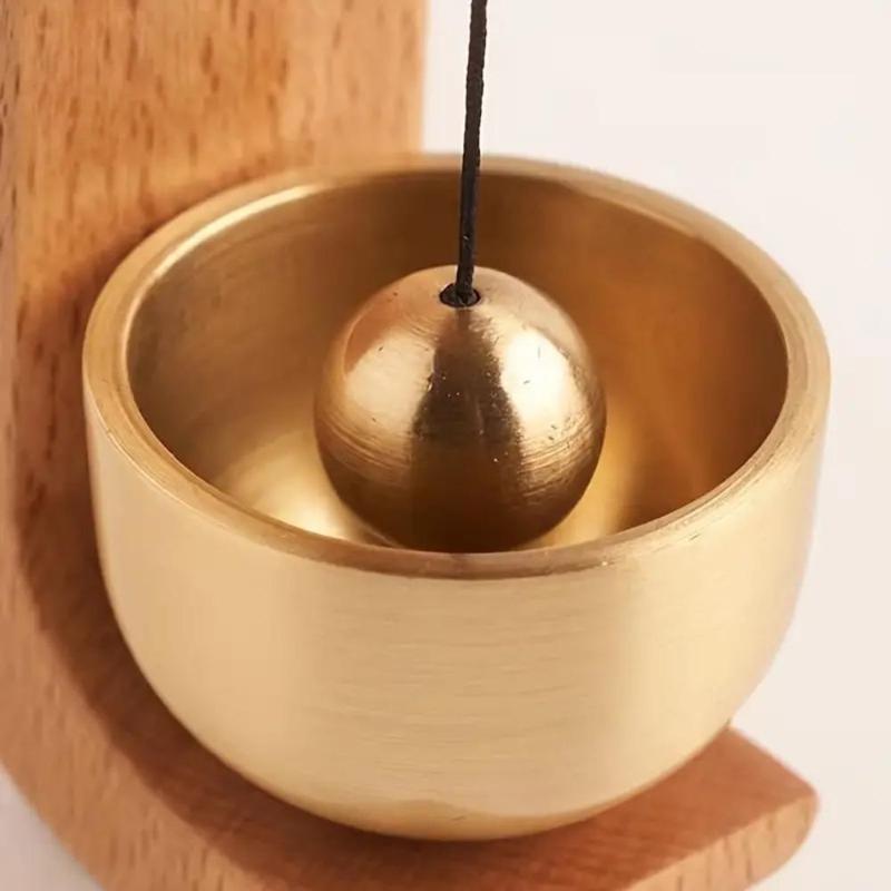 Shopkeepers Bell for Door Opening, Magnetic Shopkeepers Bell Wood Doorbell Wind Chime for Refrigerator  Living Room Wooden Decoration