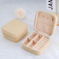 Jewelry Box Children Can Use Multifunctional Portable Flip Flannel Jewelry Earrings Ear Studs Accessories Storage Box